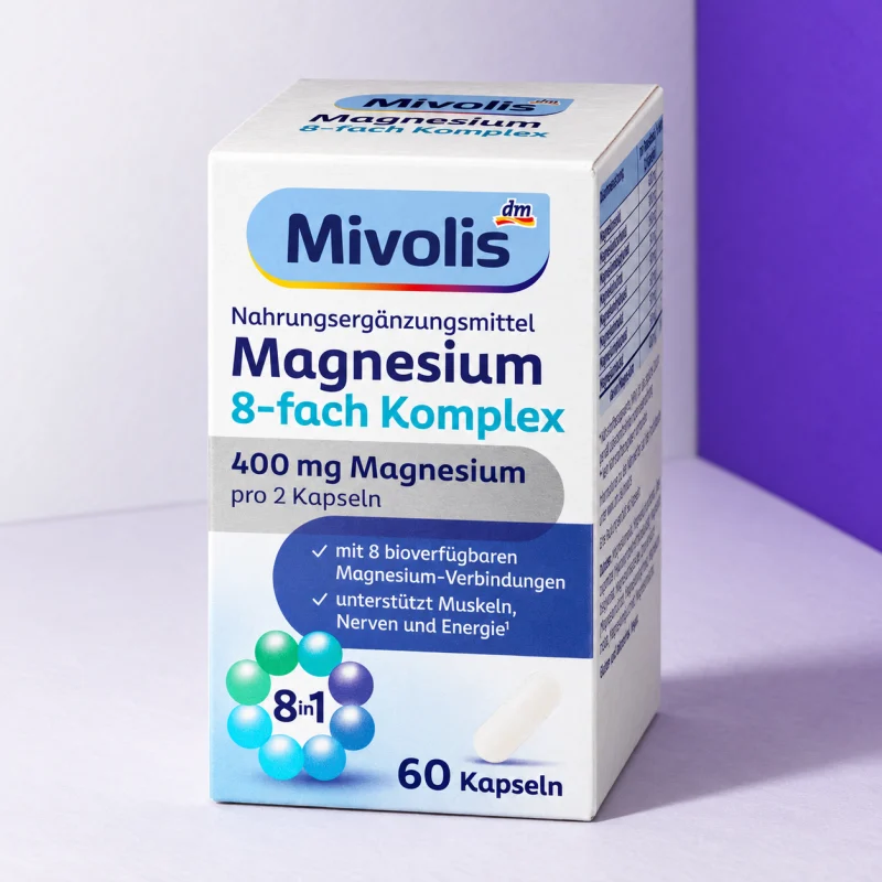 Mivolis Magnesium 8-fach Komplex, 60 Kapseln