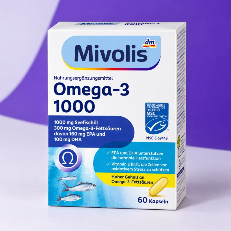 Mivolis Omega-3 1000, 60 Kapseln