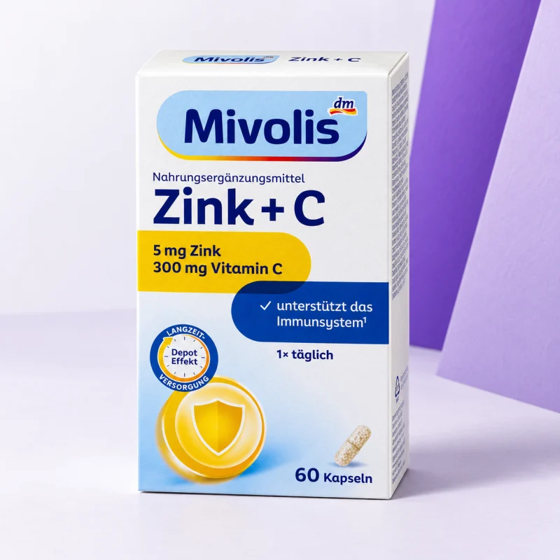 Mivolis Zink + C, 60 Kapseln